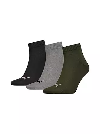 PUMA | Socken Quarter 3er Pkg. | olive