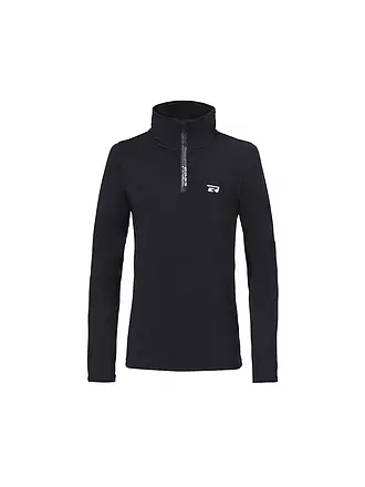 REHALL | Jungen Unterzieh Zipshirt Ronn-R-JR | schwarz
