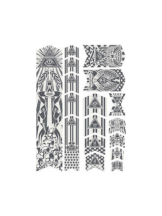 RIESEL DESIGN | frame:TAPE 3000 Los Muertos Gold | grau