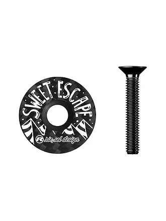 RIESEL DESIGN | stem:cap Stickerbomb Eyecatcher Ultra Black | schwarz