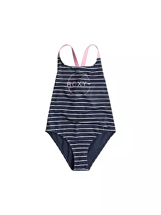 ROXY | Mädchen Badeanzug Bico Basic Stripe | dunkelblau