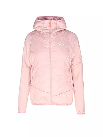 SALEWA | Damen Touren Hybridjacke  Ortles Hybrid TirolWool® Responsive Hoodie | rosa