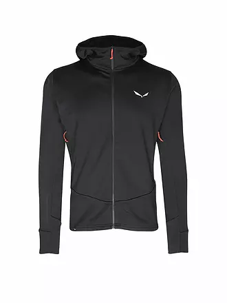 SALEWA | Herren Touren Fleecejacke Puez Polarlite Hoodie | schwarz
