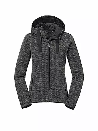 SCHÖFFEL | Damen Fleecejacke Aurora L Hoodie | schwarz