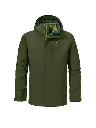 SCHÖFFEL | Herren 3in1 Wanderjacke mit Thermo-Innenjacke | olive