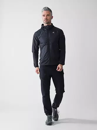 SCHÖFFEL | Herren Hybridjacke Blaueis Hoodie | schwarz