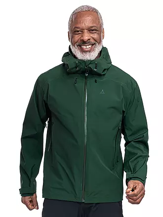 SCHÖFFEL | Herren Wanderjacke Cascata 3L Hoodie | dunkelgrün