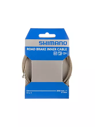 SHIMANO SB | Fahrrad-Bremsseil Race 1,6x2050mm | silber