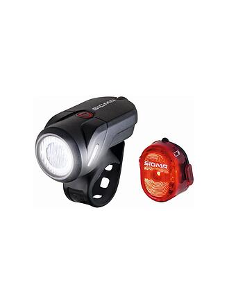 SIGMA | Fahrrad-Beleuchtungsset Aura 35 USB / Nugget II StVZo | schwarz