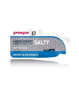 SPONSER | Liquid Energy Gel Salty, 35 g Beutel | bunt