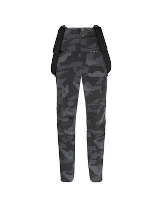 SPORTALM | Herren Skihose 4 Way Sretch mit Cargotaschen und Camouflage All-Over Druck | grau