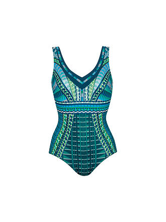 SUNFLAIR | Damen Badeanzug mit eingearbeiteten Softschalen | grün
