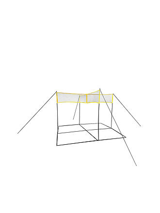 SUNFLEX | X-NET Vierkant Volleyballnetz | gelb