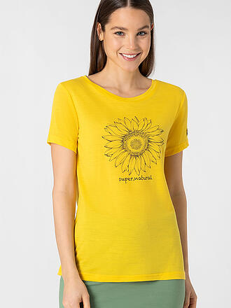 SUPER NATURAL | Damen Funktionsshirt Girasol | olive