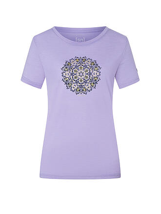 SUPER NATURAL | Damen Funktionsshirt Ornament | lila