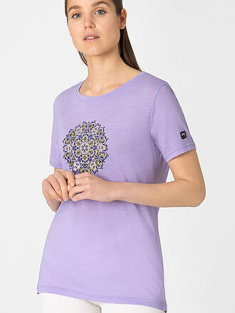 SUPER NATURAL | Damen Funktionsshirt Ornament | hellblau