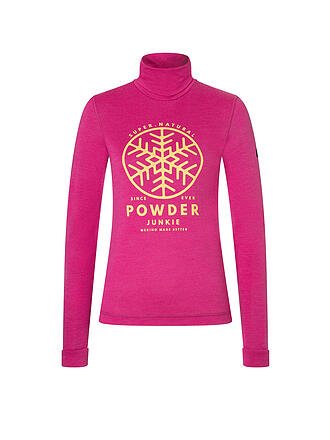 SUPER NATURAL | Damen Funktionsshirt Powder Junkie Turtle | pink