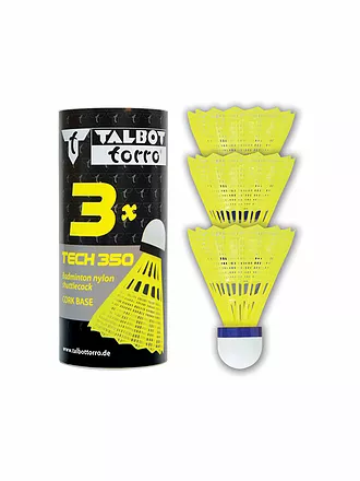 TALBOT TORRO | Badmintonbälle Tech 350 3er Dose | blau