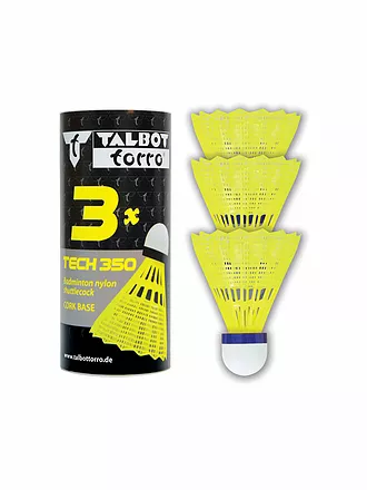 TALBOT TORRO | Badmintonbälle Tech 350 3er Dose | 