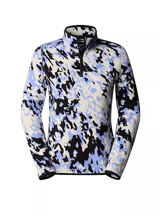 THE NORTH FACE | Damen Zipshirt Fleece Glacier Printed | hellblau