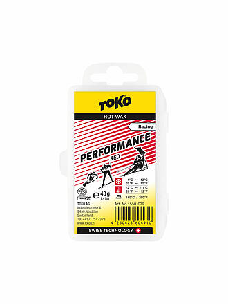 TOKO | Skiwachs Performance Hot Wax red 40g | keine Farbe