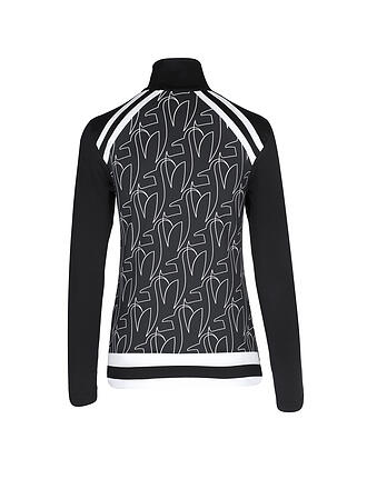 TONI SAILER | Damen Unterzieh Zipshirt Luna Print | schwarz