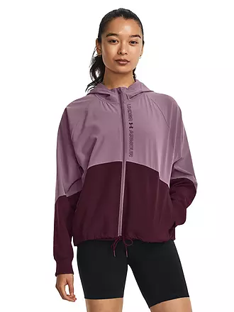 UNDER ARMOUR | Damen Fitnessjacke UA Jacke aus Webstoff mit durchgehendem Zip | lila