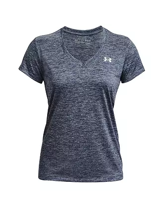 UNDER ARMOUR | Damen Fitnessshirt UA Tech™ Oberteil mit Twist-Effekt und V-Ausschnitt | grau