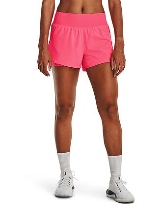 UNDER ARMOUR | Damen Fitnessshort UA Flex 2-in-1 | pink