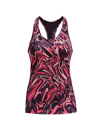 UNDER ARMOUR | Damen Fitnesstank UA HeatGear Armour Racer Print | lila