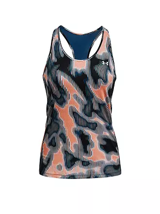 UNDER ARMOUR | Damen Fitnesstank UA HeatGear Armour Racer Print | orange