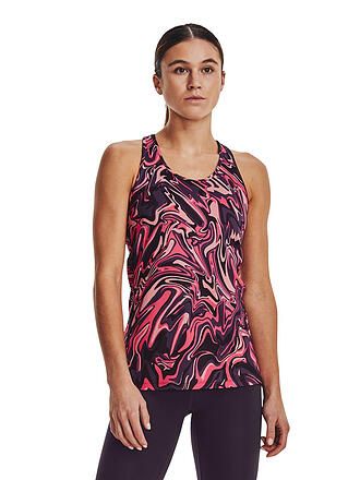 UNDER ARMOUR | Damen Fitnesstank UA HeatGear Armour Racer Print | lila