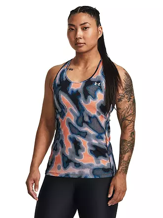 UNDER ARMOUR | Damen Fitnesstank UA HeatGear Armour Racer Print | orange