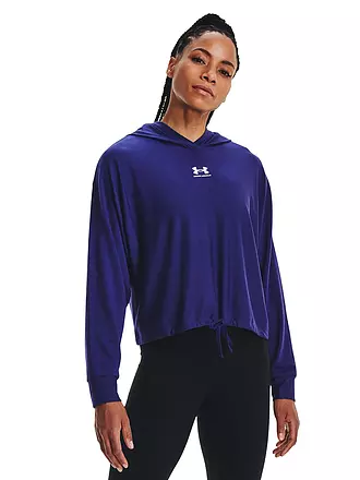 UNDER ARMOUR | Damen Hoodie  UA Rival Terry Oversized | blau