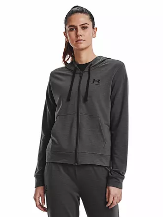 UNDER ARMOUR | Damen Kapuzenjacke UA Rival Frottee | grau