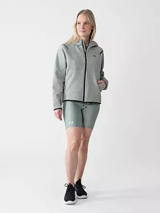 UNDER ARMOUR | Damen Kapuzenjacke UA Unstoppable Fleece mit durchgehendem Zip | mint
