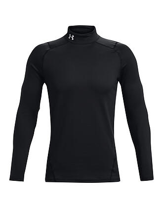 UNDER ARMOUR | Herren Fitnessshirt ColdGear® Fitted Mock | schwarz