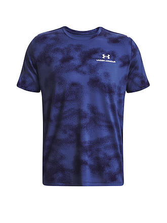 UNDER ARMOUR | Herren Fitnessshirt UA RUSH™ Energy Print | schwarz