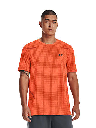 UNDER ARMOUR | Herren Fitnessshirt UA Seamless Grid | orange