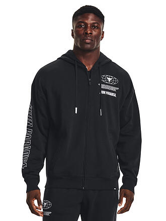 UNDER ARMOUR | Herren Kapuzenjacke Project Rock Rival Fleece Disrupt | schwarz