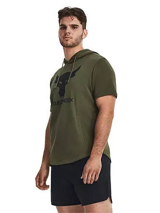 UNDER ARMOUR | Herren Kurzarm-Hoodie Project Rock Terry | olive