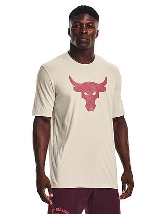 UNDER ARMOUR | Herren T-Shirt The Rock Brahma Bull | beige