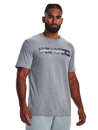 UNDER ARMOUR | Herren T-Shirt UA Camo Chest Stripe | blau