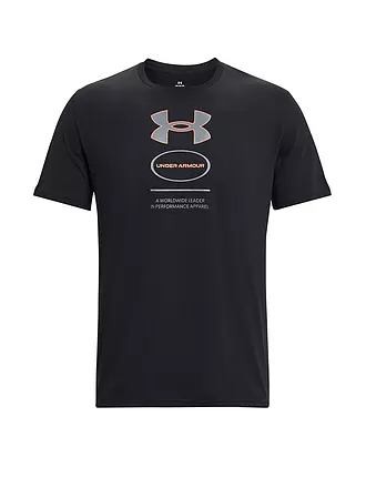 UNDER ARMOUR | Herren T-Shirt UA Logo Branded Gel Stack | schwarz