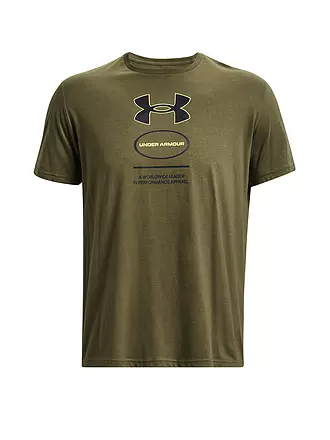 UNDER ARMOUR | Herren T-Shirt UA Logo Branded Gel Stack | grau