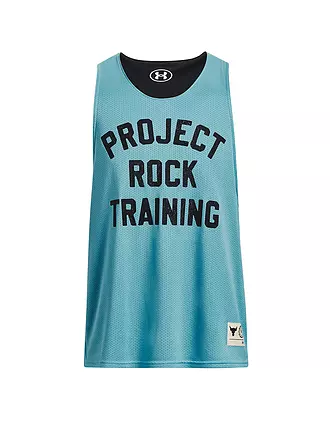 UNDER ARMOUR | Herren Tank Project Rock Reversible Mesh | blau