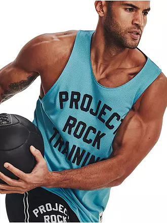 UNDER ARMOUR | Herren Tank Project Rock Reversible Mesh | blau