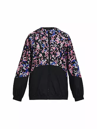 UNDER ARMOUR | Mädchen Fintessjacke UA Woven mit durchgehendem Zip | schwarz