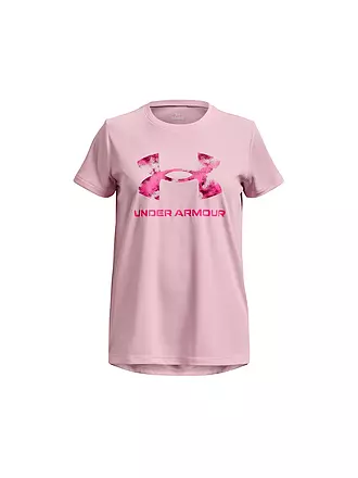 UNDER ARMOUR | Mädchen Fitnessshirt UA Tech™ Print Fill Big Logo | rosa