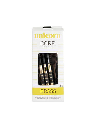 UNICORN | Steeldart-Pfeile Core Plus Brass | schwarz
